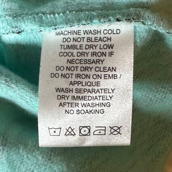 LR Scoop Drip Hoodie Mint Black Marble Print Small NWT - Picture 8 of 10